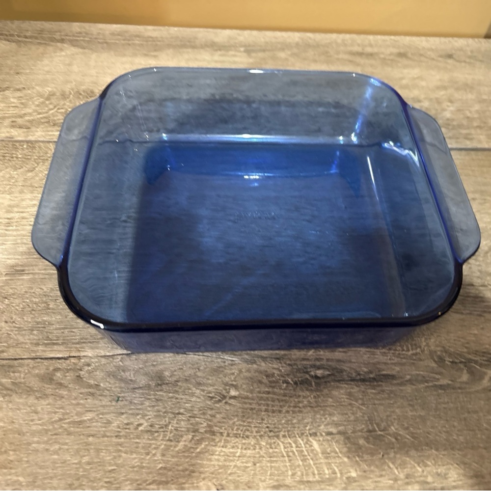 Vtg Anchor Hocking Square Dish COBALT BLUE 2Qt Ovenware 8x8” Square Baking Dish